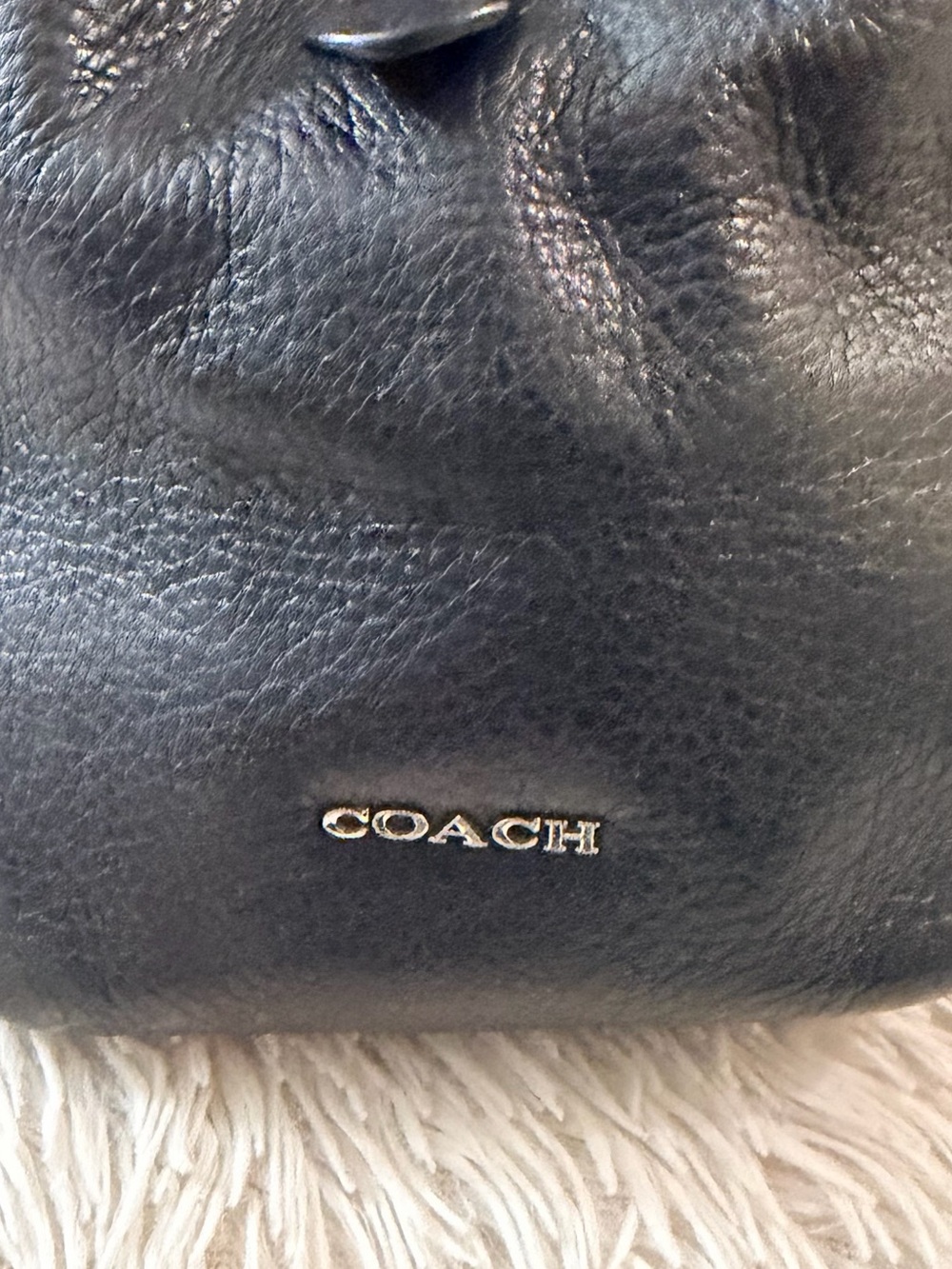 Coach Madison Phoebe 2013” Black Pebbled Leather Hobo Shoulder Bag #26224 - Picture 4 of 16